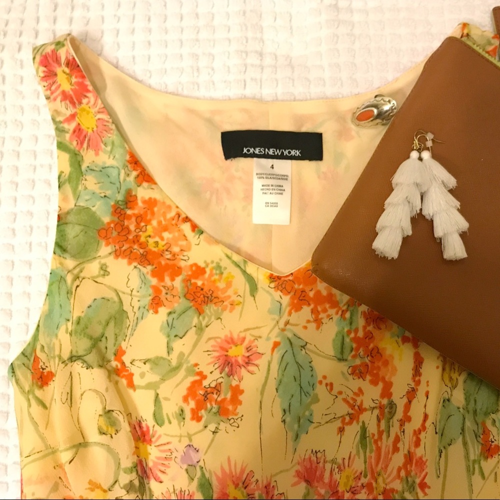 Silk floral dress by Jones New York